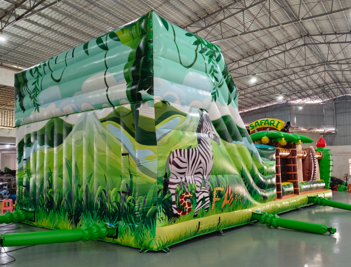 Надувной батут "Сафари" 12*6*5,5 м