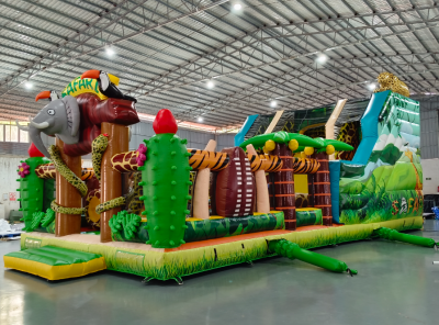 Надувной батут "Сафари" 12*6*5,5 м