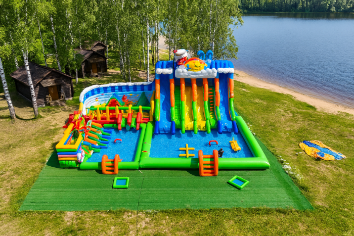 Надувной аквапарк "Пристань Пляжная" 20*15*9,1 м