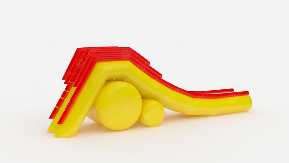 Надувная водная горка 