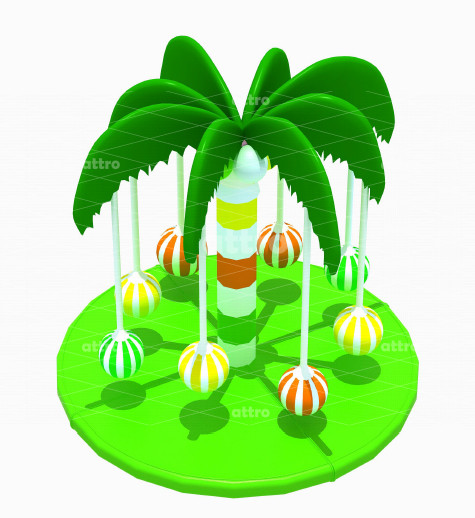 Игровой элемент 4kids "Разноцветная кокосовая пальма"