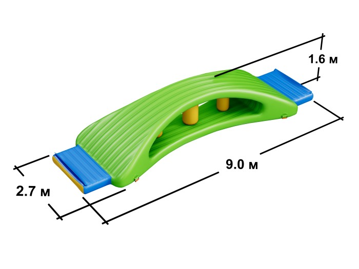 Модуль аквапарка "Большой перекат" 9*2,7*1,6 м