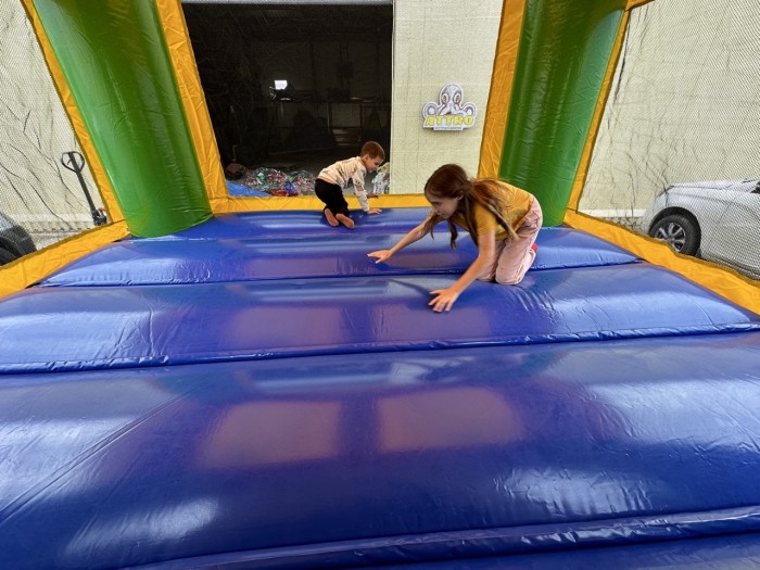 Надувной батут "Комбо С3" 4,5*4,2*4м (Ninja jump) Принцессы