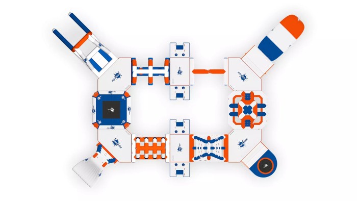 Надувной аквапарк "Аквафан 35" 24*16 м
