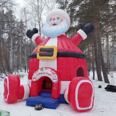 Надувной батут &quot;Дед мороз&quot; 5,5*4,5*6 м