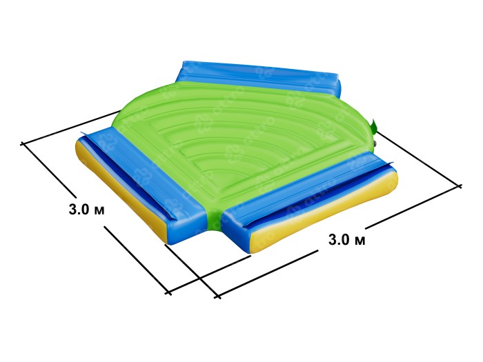 Модуль аквапарка "Y Соединитель" 3*3*0,3 м