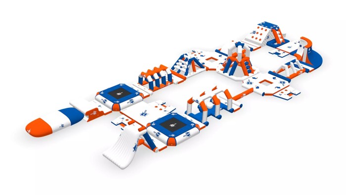 Надувной аквапарк "Аквафан 45" 32*13 м