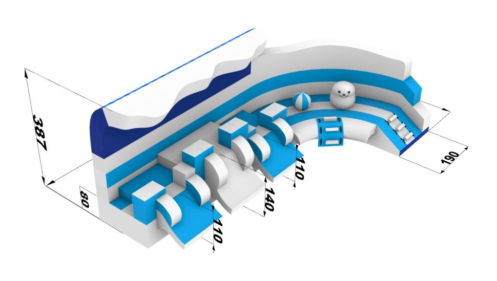 Надувной аквапарк 