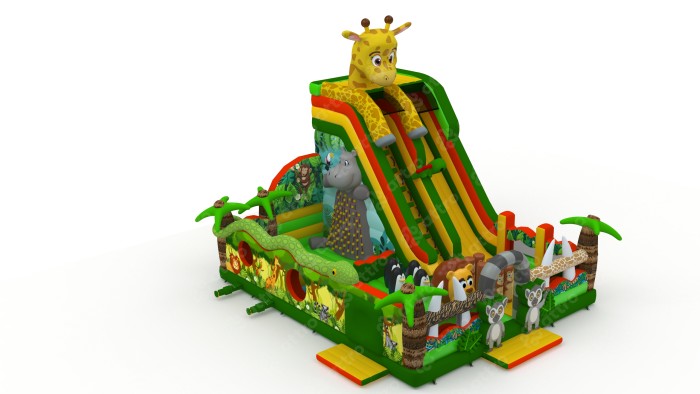 Надувной батут «Мадагаскар 2» 10*12*10 м 