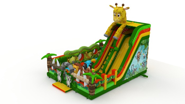 Надувной батут «Мадагаскар 2» 10*12*10 м 