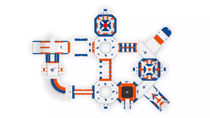 Надувной аквапарк "Аквафан 75" 32*24 м