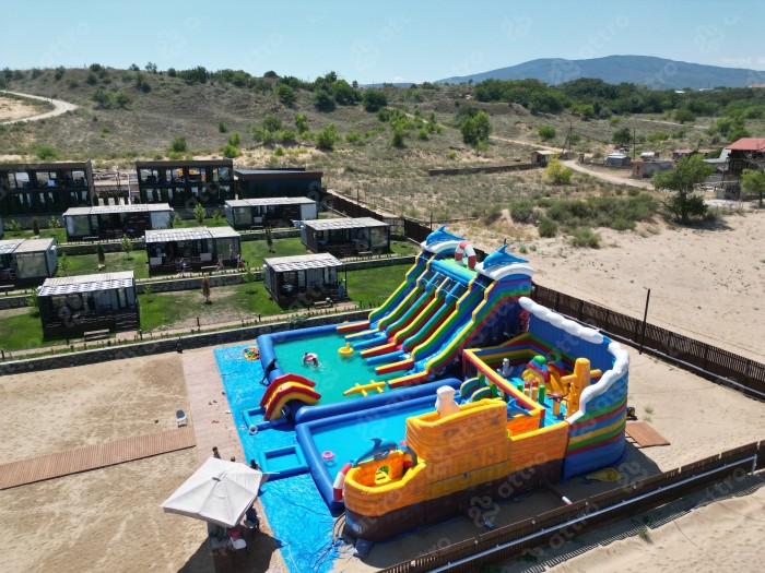Надувной аквапарк "Пристань Пиратская" 20*15*8,4 м
