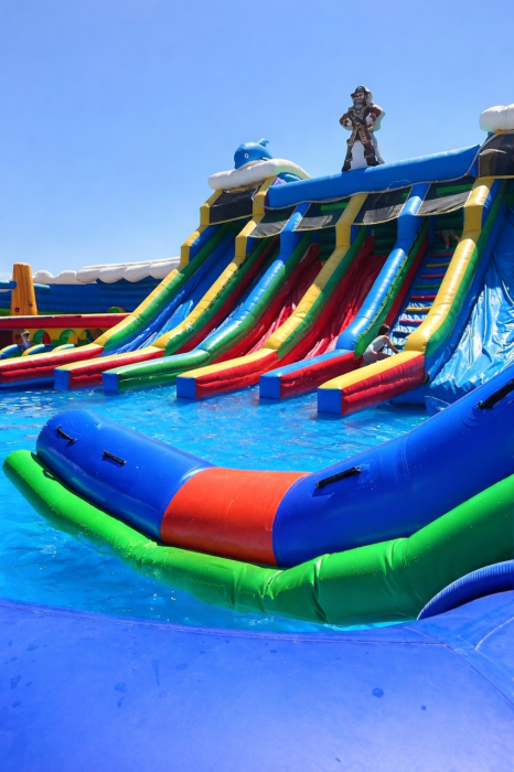 Надувной аквапарк "Пристань Пиратская" 20*15*8,4 м