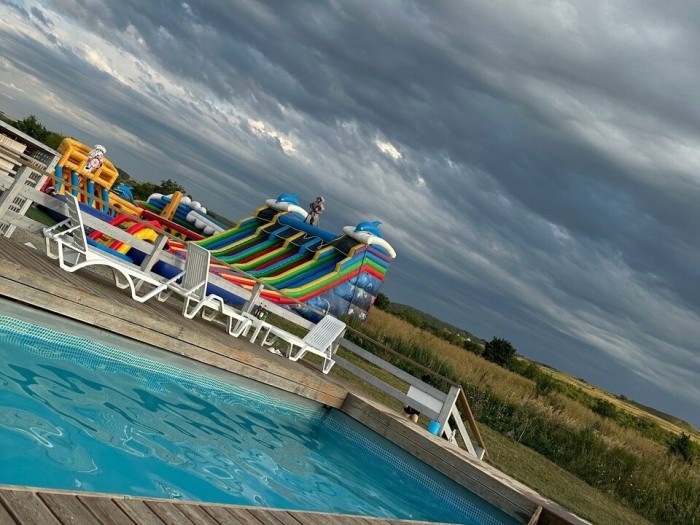 Надувной аквапарк "Пристань Пиратская" 20*15*8,4 м