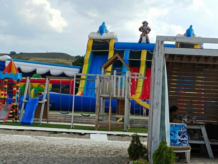 Надувной аквапарк "Пристань Пиратская" 20*15*8,4 м