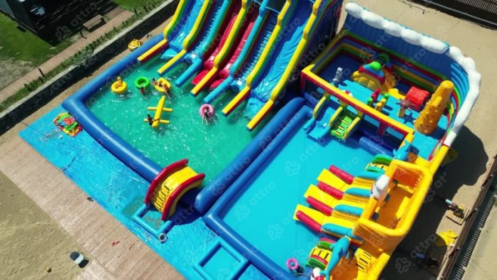 Надувной аквапарк "Пристань Пиратская" 20*15*8,4 м