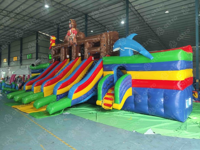 Надувной аквапарк "Пристань Пиратская Малая" 17*12*5,4 м