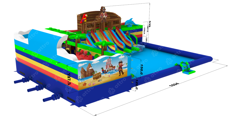 Надувной аквапарк 
