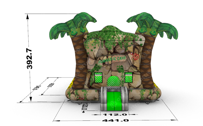 Надувной батут "Джурасик" 4,5*4,5*4 м