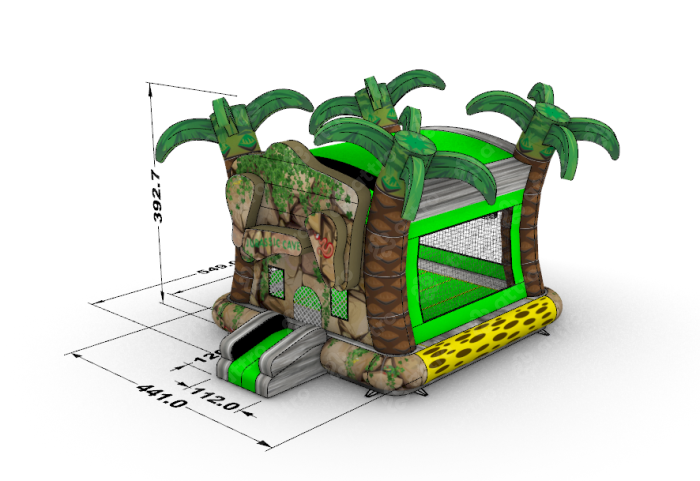 Надувной батут "Джурасик" 4,5*4,5*4 м