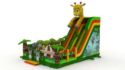 Надувной батут «Мадагаскар 2» 9*12*10 м  