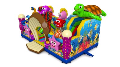 Надувной батут «Подводный мир», 10*6*6 м