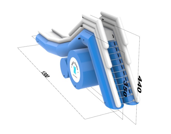 Надувная водная горка "Стелла" 13*2,4*4,4 м
