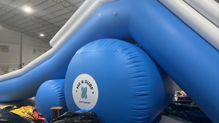 Надувная водная горка "Стелла" 13*2,4*4,4 м