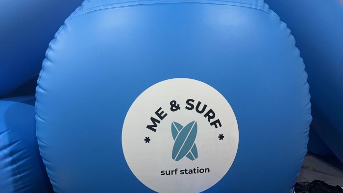 Надувная водная горка "Стелла" 13*2,4*4,4 м