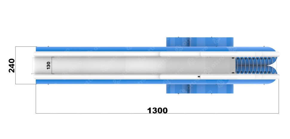 Надувная водная горка 