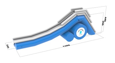 Надувная водная горка "Стелла" 13*2,4*4,4 м