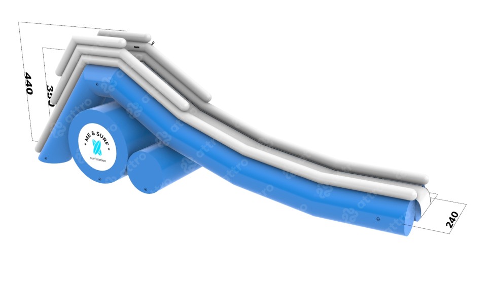 Надувная водная горка 