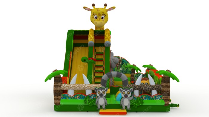 Надувной батут «Мадагаскар 2» 10*11*10 м   