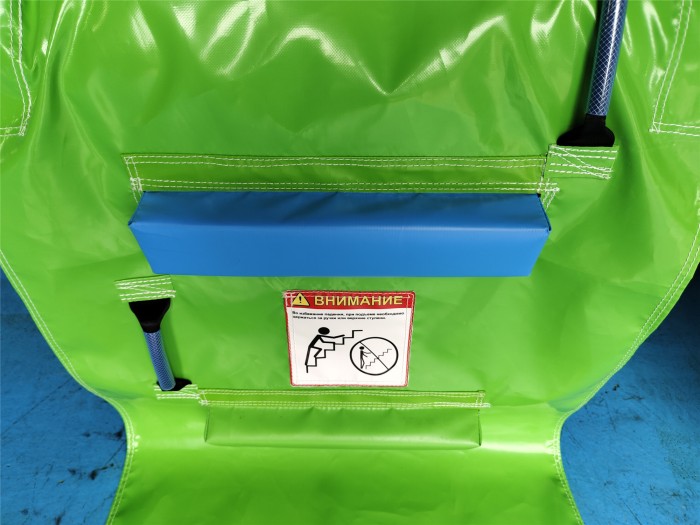 Надувная водная горка с бассейном "Пальмы малая" 11*5*4 м