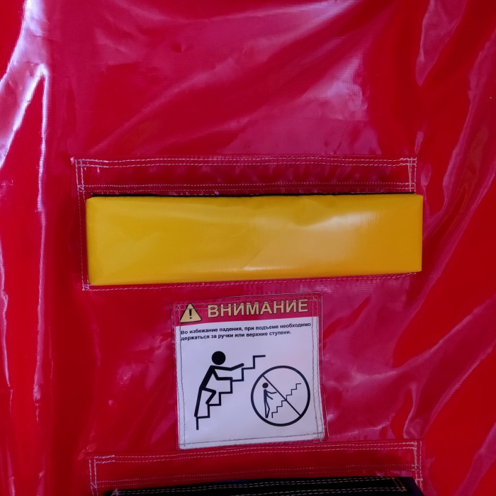 Надувная горка "Конструктор" зимний 9*5*7,6 м