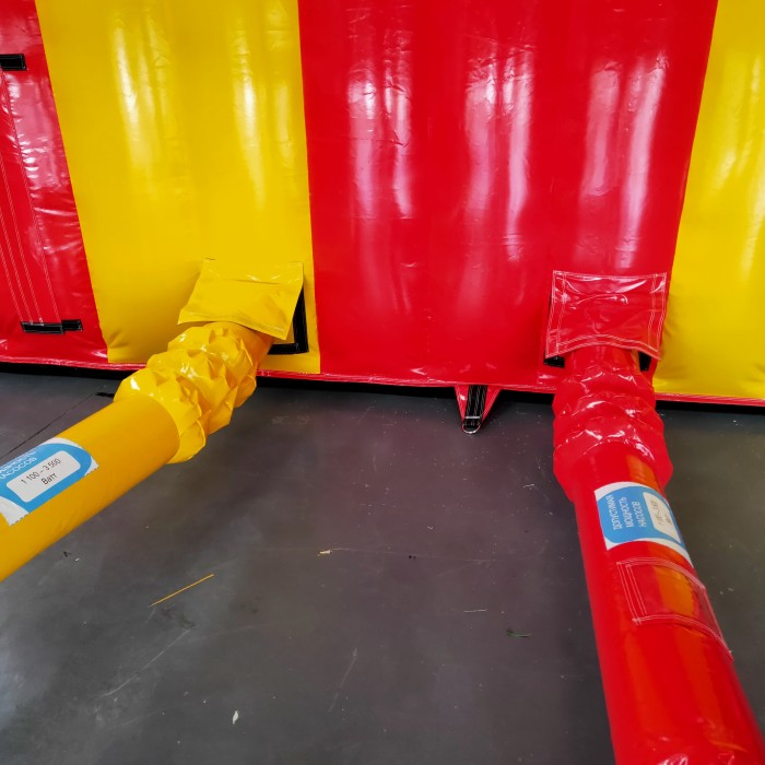 Надувная горка "Конструктор" зимний 9*5*7,6 м