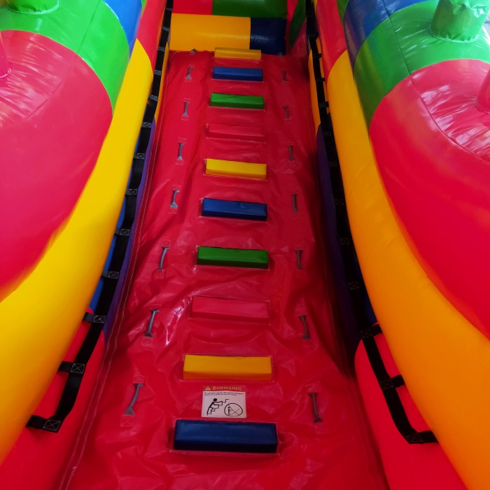 Надувная горка "Конструктор" зимний 9*5*7,6 м