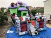 Надувной батут "Дом призраков" 11*6*9м