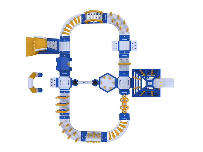Надувной аквапарк "Акваорб 80" 29*25 м