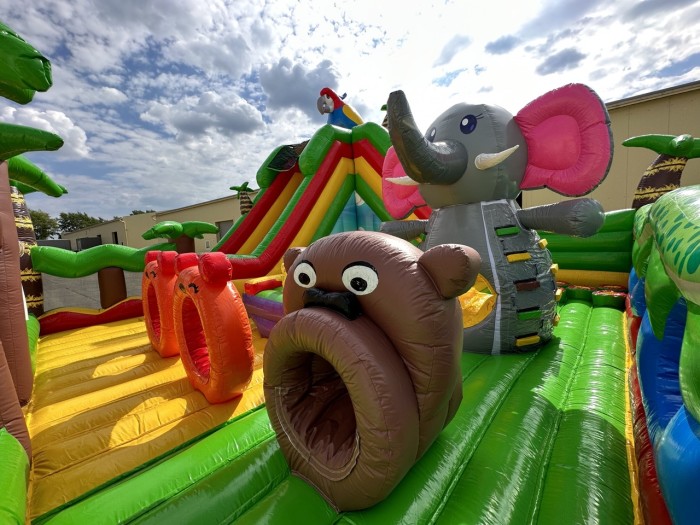 Надувной батут "Сафария" 10*10*7,9 м