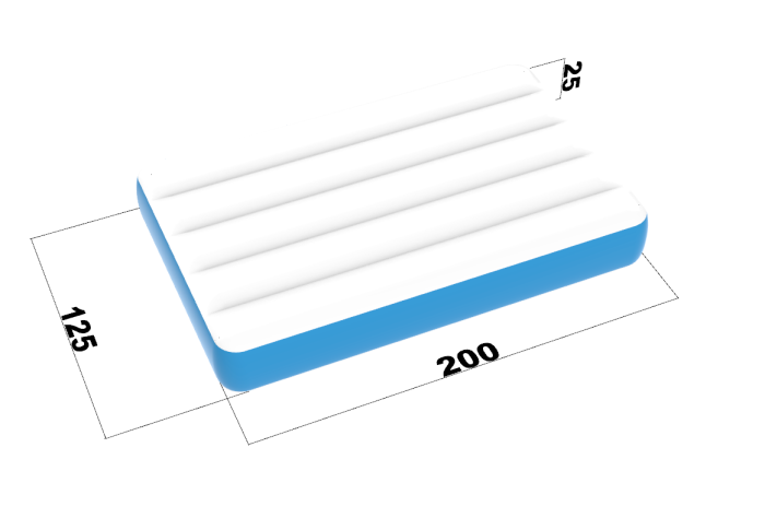 Надувная горка "Акула" 7*3*2 м 