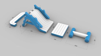 Надувная горка &quot;Акула&quot; 7*3*2 м 