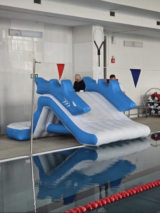 Надувная горка "Акула" 7*3*2 м 