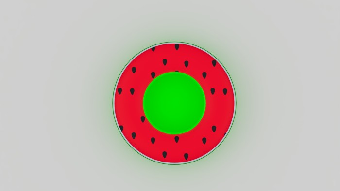 Надувная игровая фигура в бассейн "Арбуз" 1*1 м