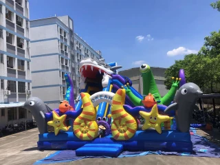 Надувной батут "Морская сказка" 10*10*7,8 м