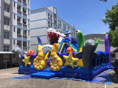 Надувной батут "Морская сказка" 10*10*7,8 м