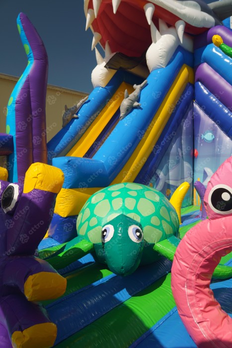 Надувной батут "Морская сказка" 10*10*7,8 м