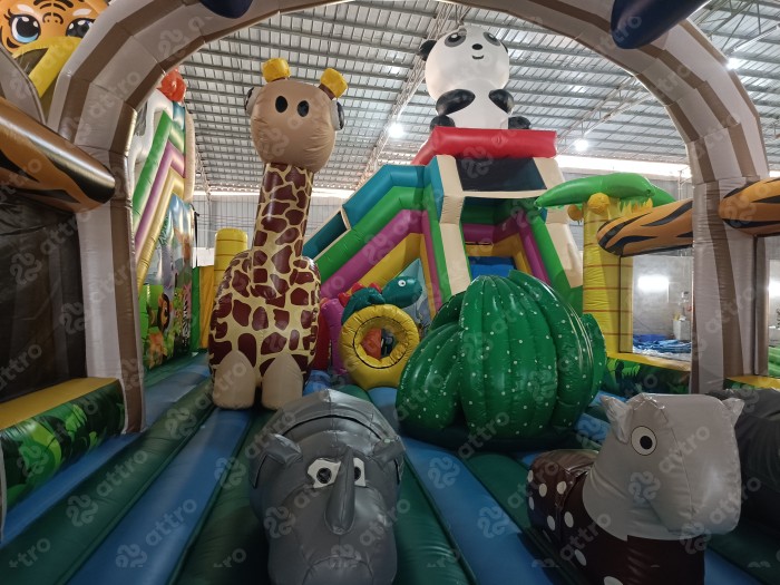 Надувной батут модель «Радуга парк 3»  15*12*8 м