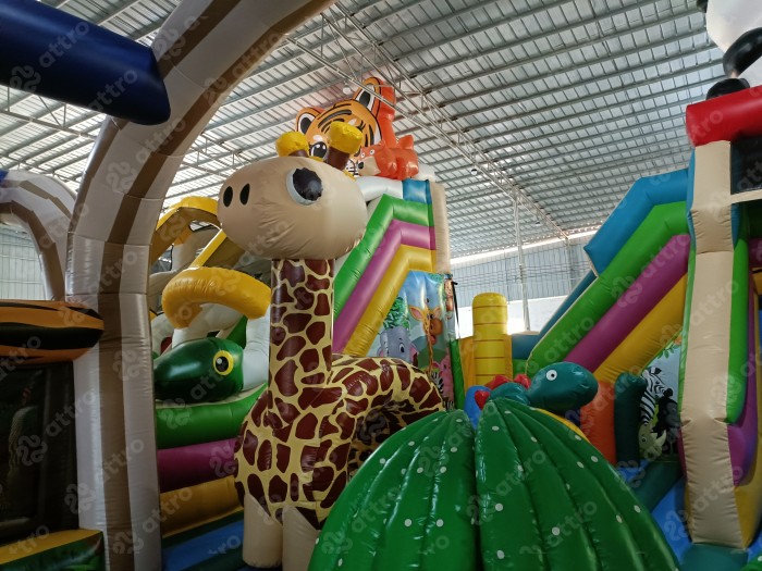 Надувной батут модель «Радуга парк 3»  15*12*8 м