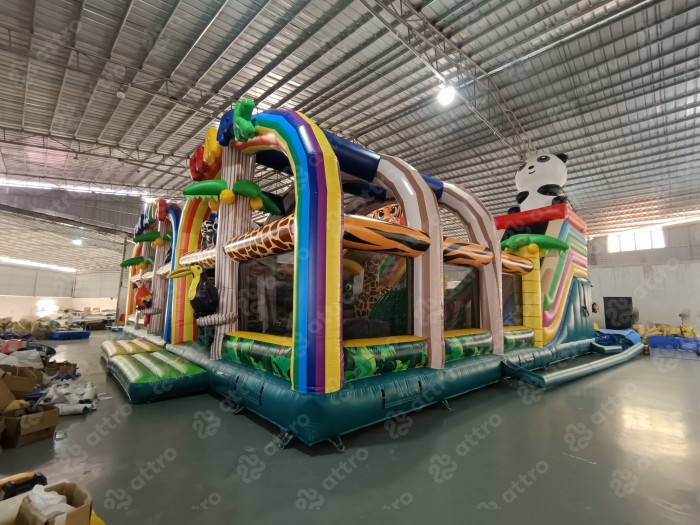 Надувной батут модель «Радуга парк 3»  15*12*8 м